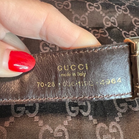 Gucci Brown and Gold Women's Belt - Picture 6 of 6